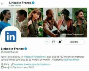 Compte @LinkedInHelp sur X pour contacter LinkedIn sur les réseaux sociaux — contact linkedin rapide