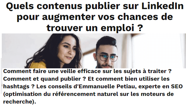 Media Quels contenus publier sur LinkedIn ?